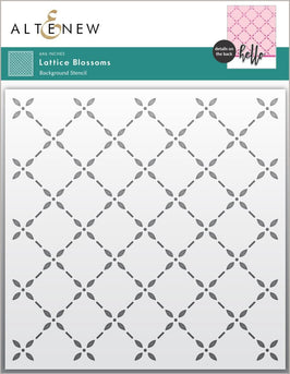 Lattice Blossoms Stencil