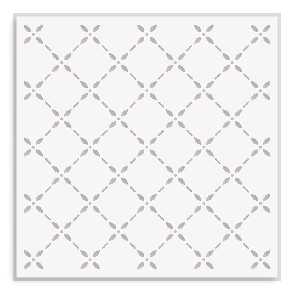 Lattice Blossoms Stencil
