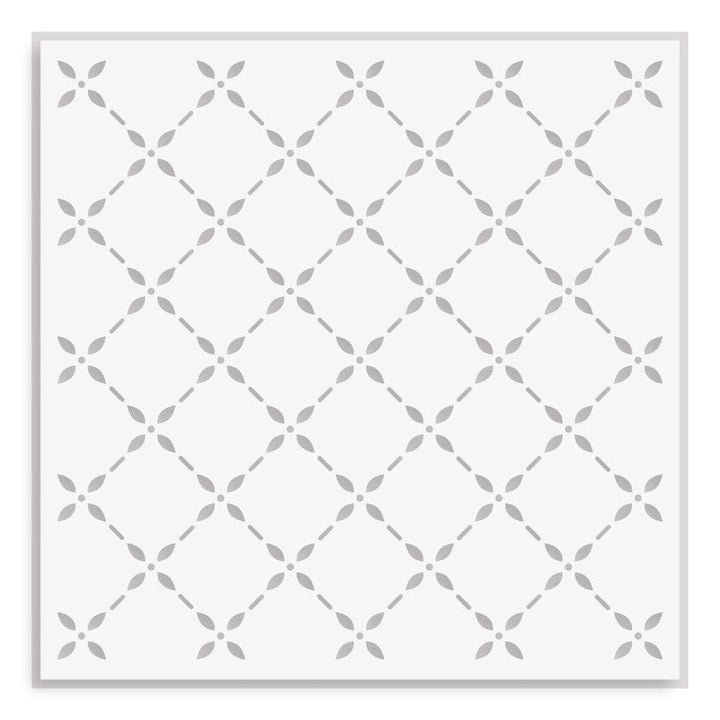 Lattice Blossoms Stencil