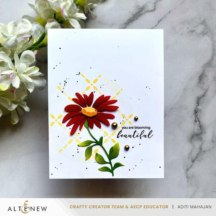 Lattice Blossoms Stencil