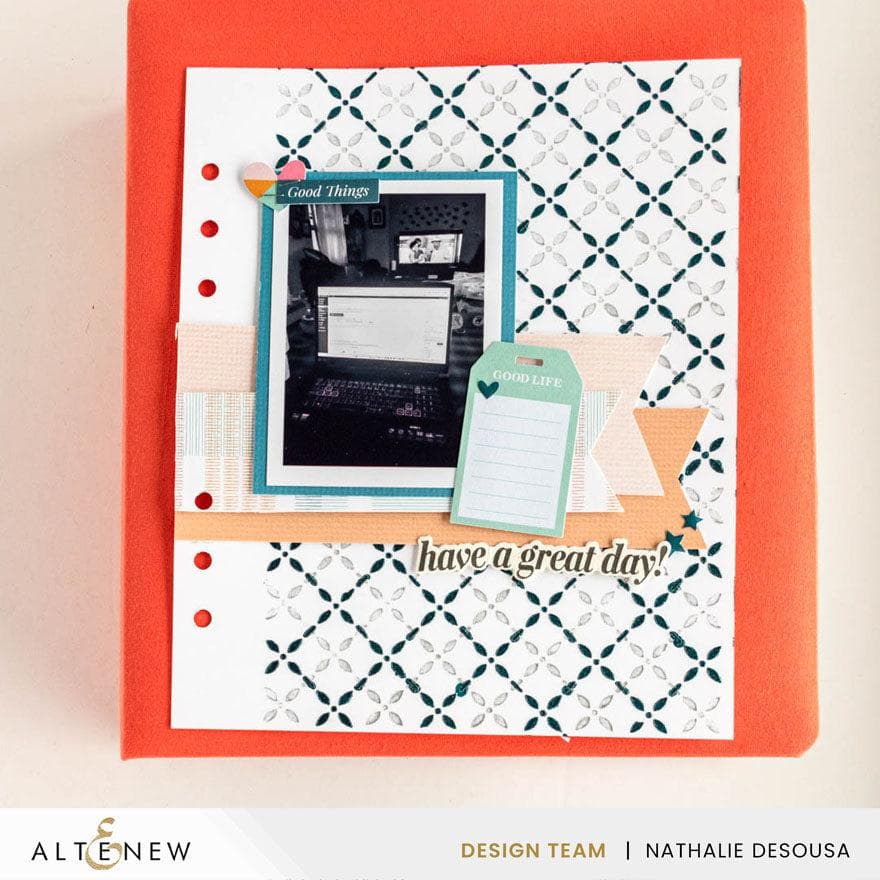 Lattice Blossoms Stencil