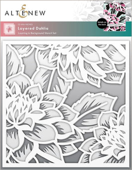 EXP Factors Stencil Layered Dahlia A & B Stencil Set