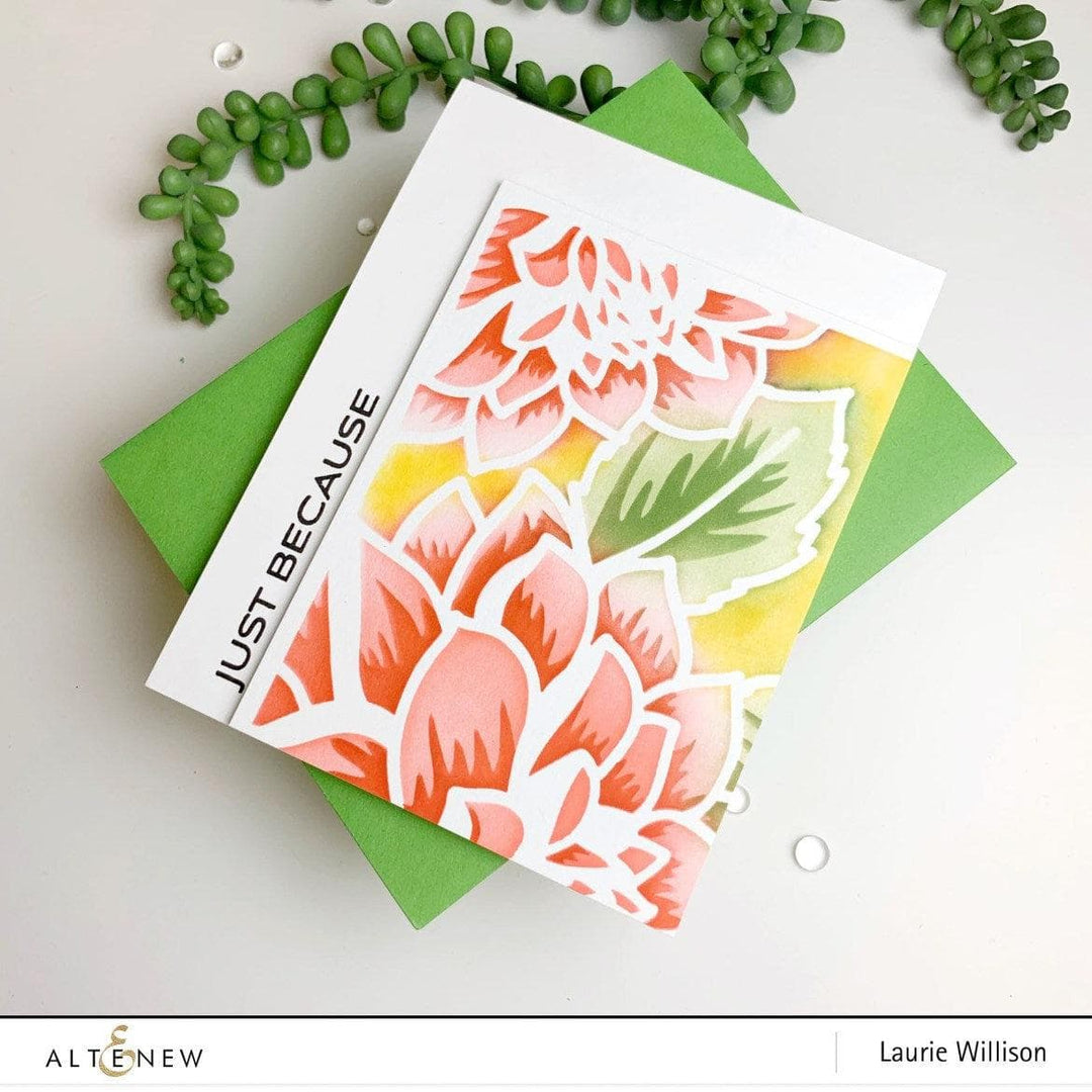 EXP Factors Stencil Layered Dahlia A & B Stencil Set