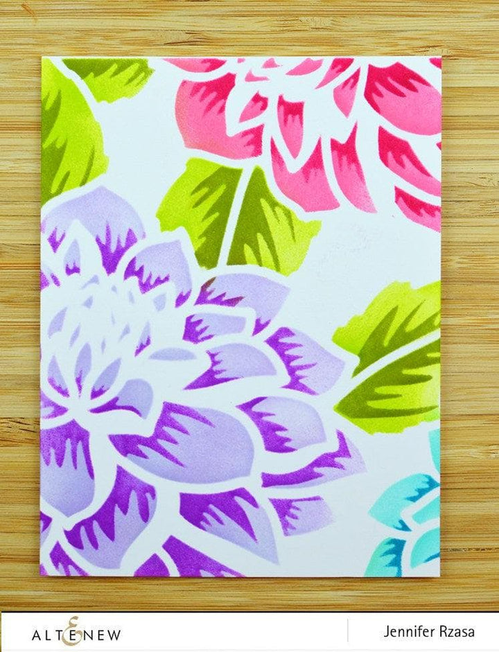 EXP Factors Stencil Layered Dahlia A & B Stencil Set
