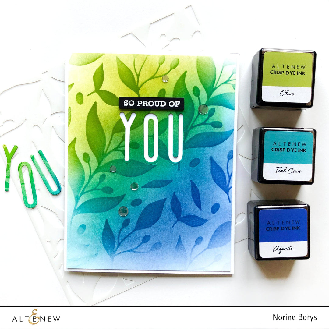 Photocentric Stencil Leaves & Berries Stencil