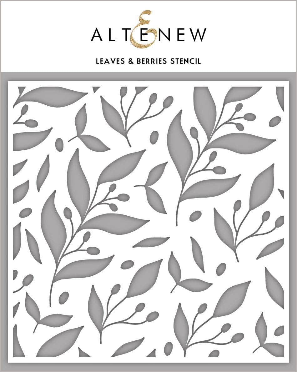 Photocentric Stencil Leaves & Berries Stencil