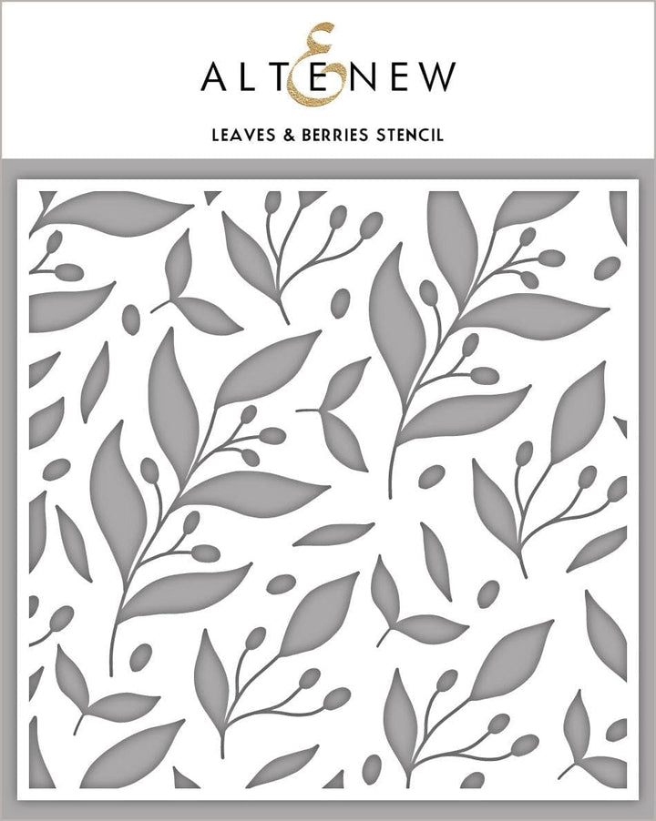 Photocentric Stencil Leaves & Berries Stencil