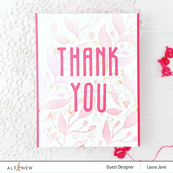 Photocentric Stencil Leaves & Berries Stencil