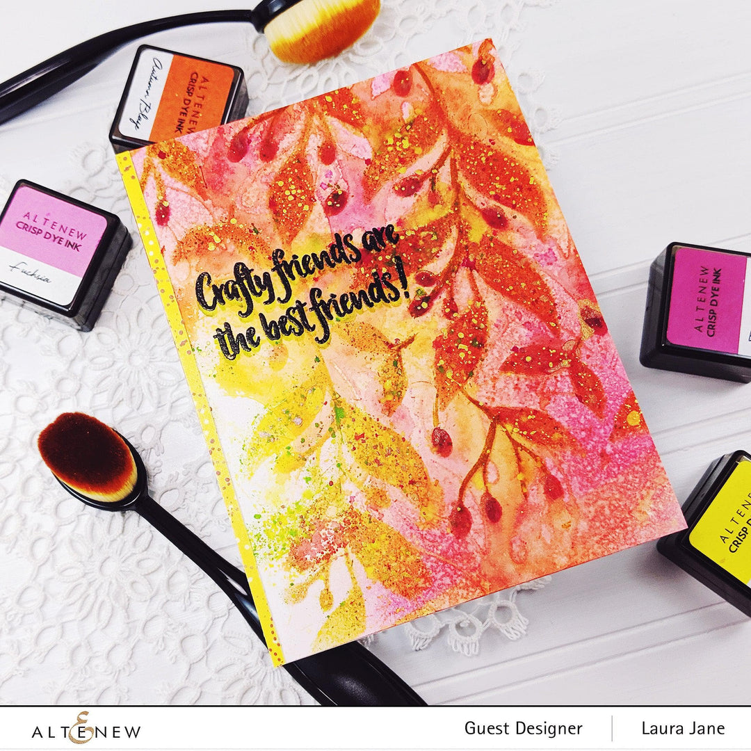 Photocentric Stencil Leaves & Berries Stencil