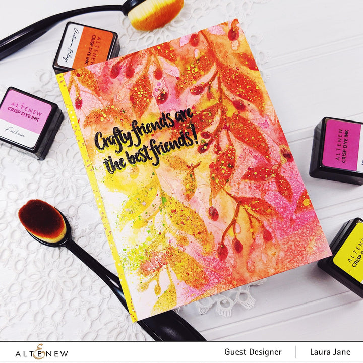 Photocentric Stencil Leaves & Berries Stencil