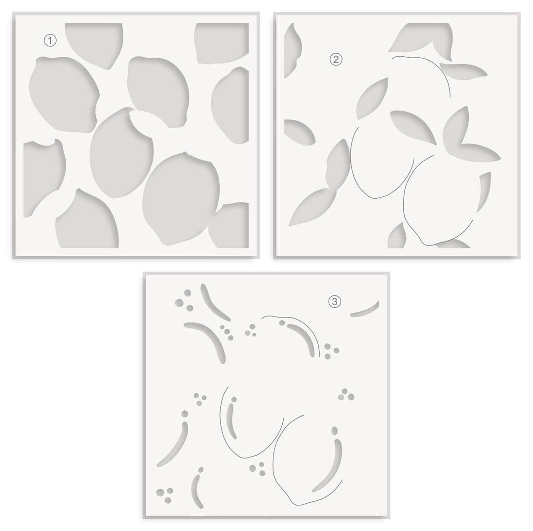 EXP Factors Stencil Lemon Craze Stencil Set (3 in 1)