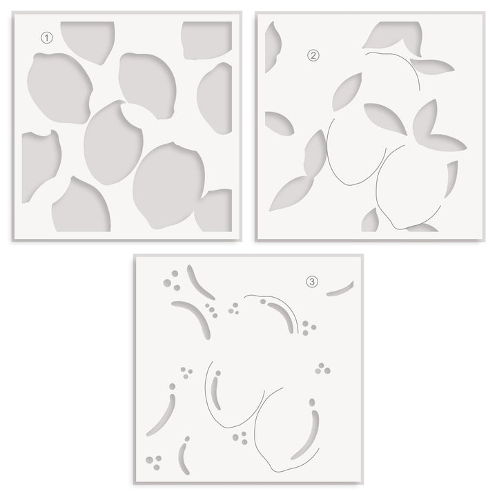 EXP Factors Stencil Lemon Craze Stencil Set (3 in 1)
