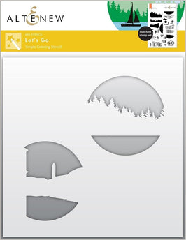 Photocentric Stencil Let's Go Simple Coloring Stencil