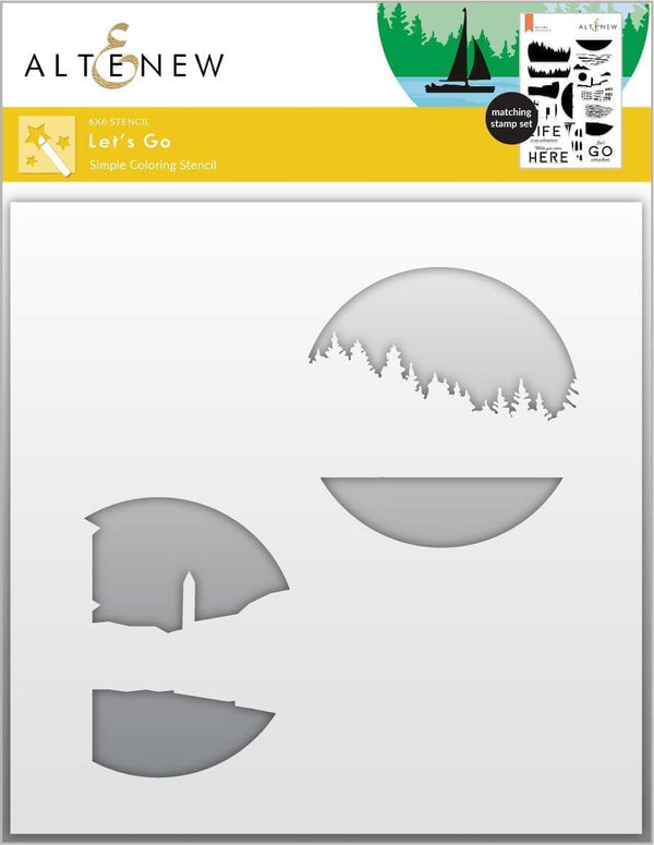 Photocentric Stencil Let's Go Simple Coloring Stencil