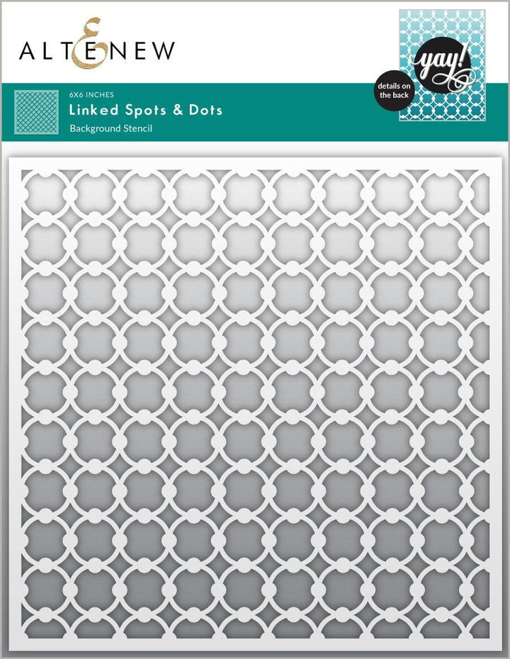 Linked Spots & Dots Background Stencil