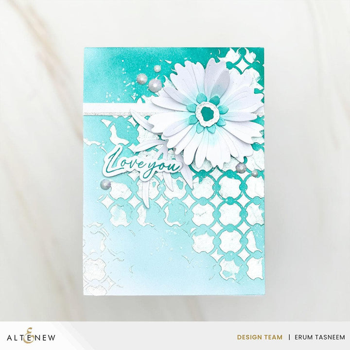 Linked Spots & Dots Background Stencil