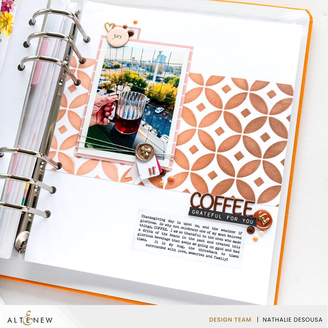 Luminous Diamond Rings Stencil