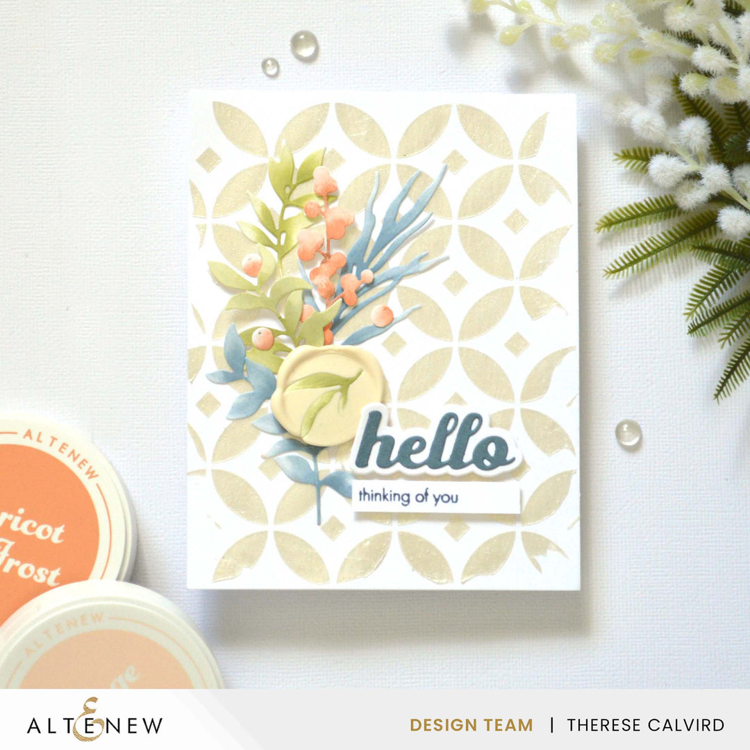 Luminous Diamond Rings Stencil