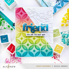 Luminous Diamond Rings Stencil