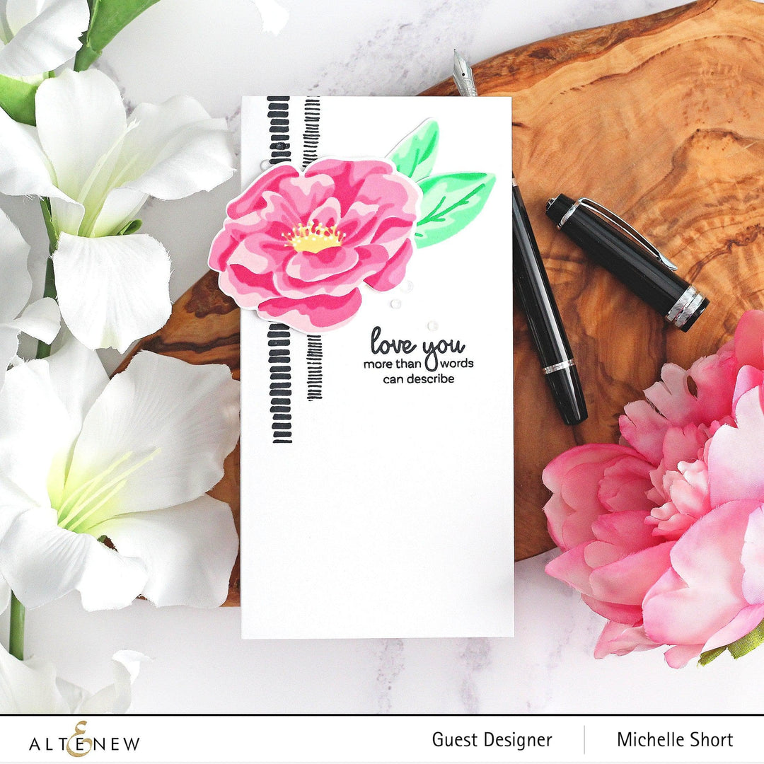 Photocentric Stencil Marbled Bloom Mask Stencil
