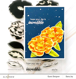 Photocentric Stencil Marbled Bloom Mask Stencil