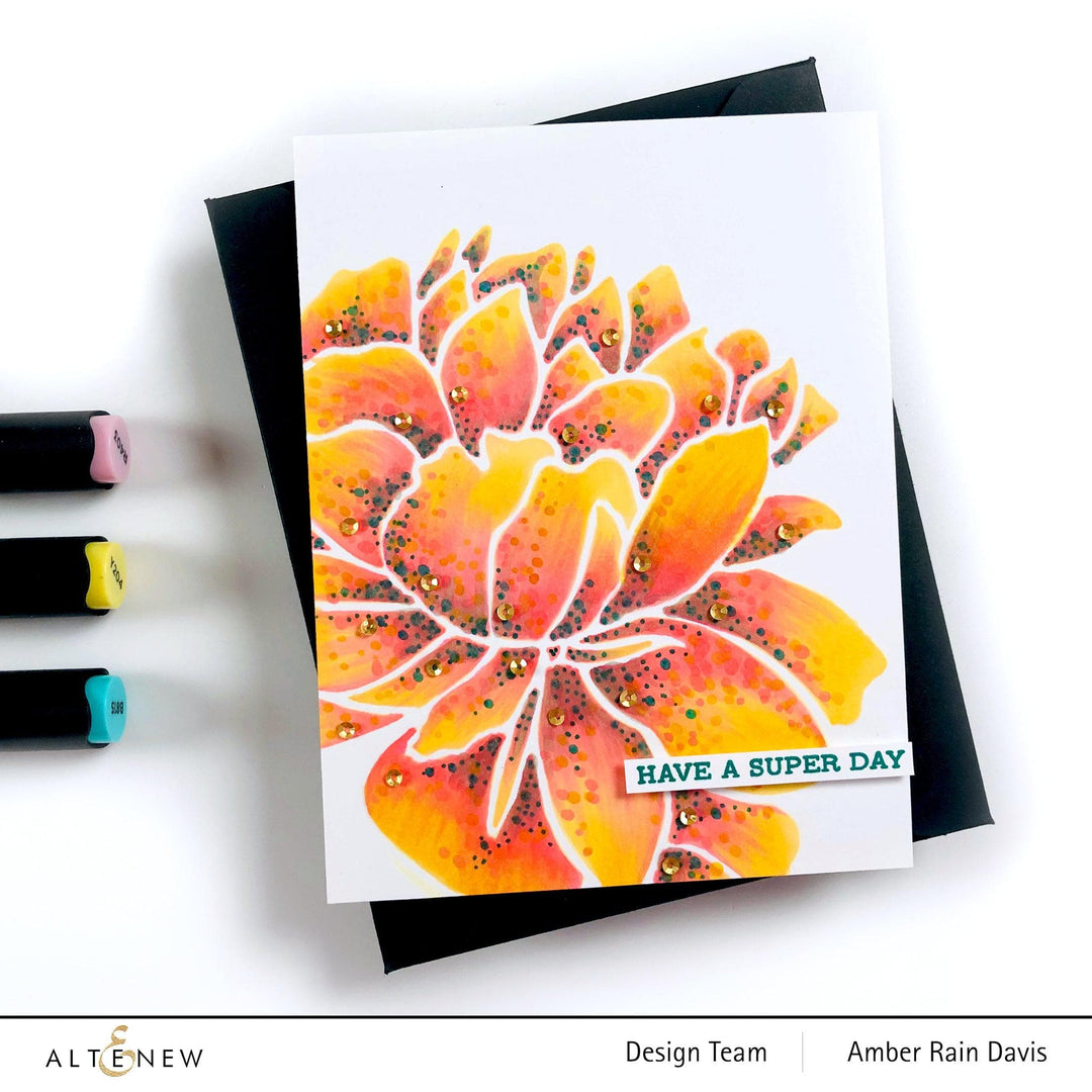 Photocentric Stencil Mega Bloom Stencil