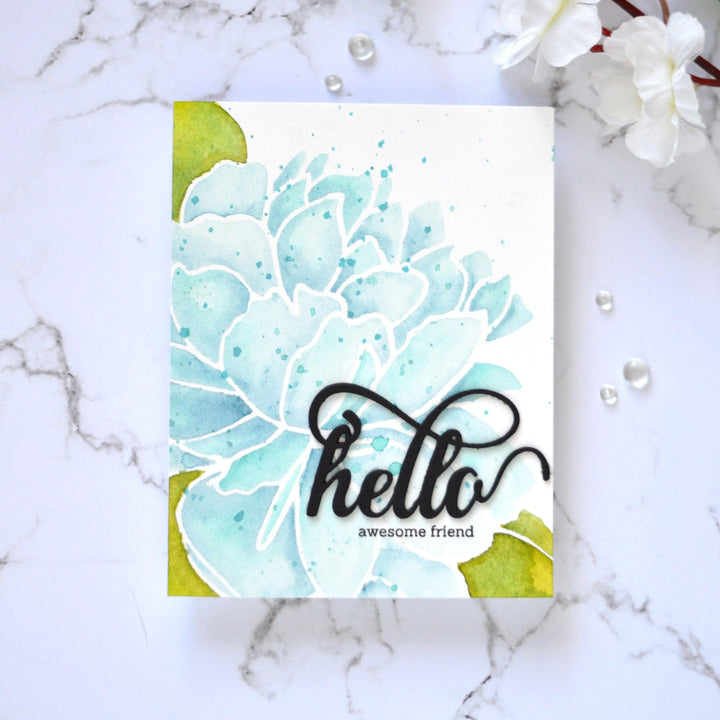 Photocentric Stencil Mega Bloom Stencil