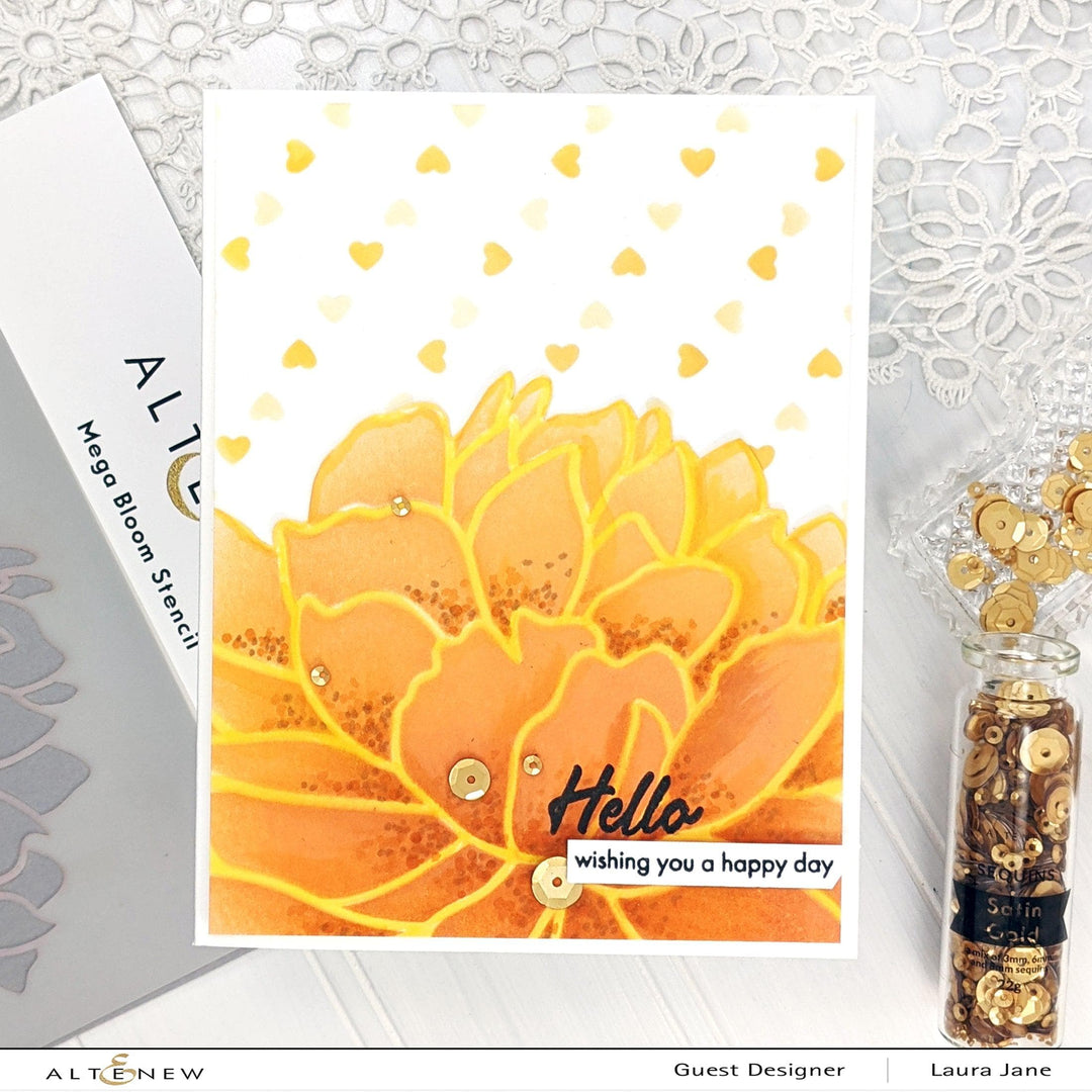 Photocentric Stencil Mega Bloom Stencil