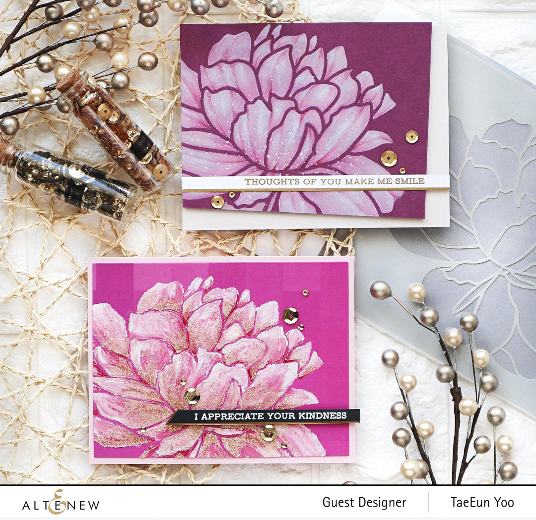 Photocentric Stencil Mega Bloom Stencil