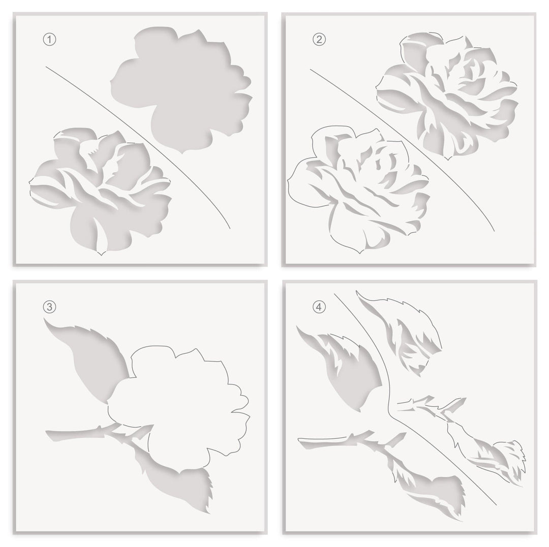 Mega Blossom Stencil Set (4 in 1)