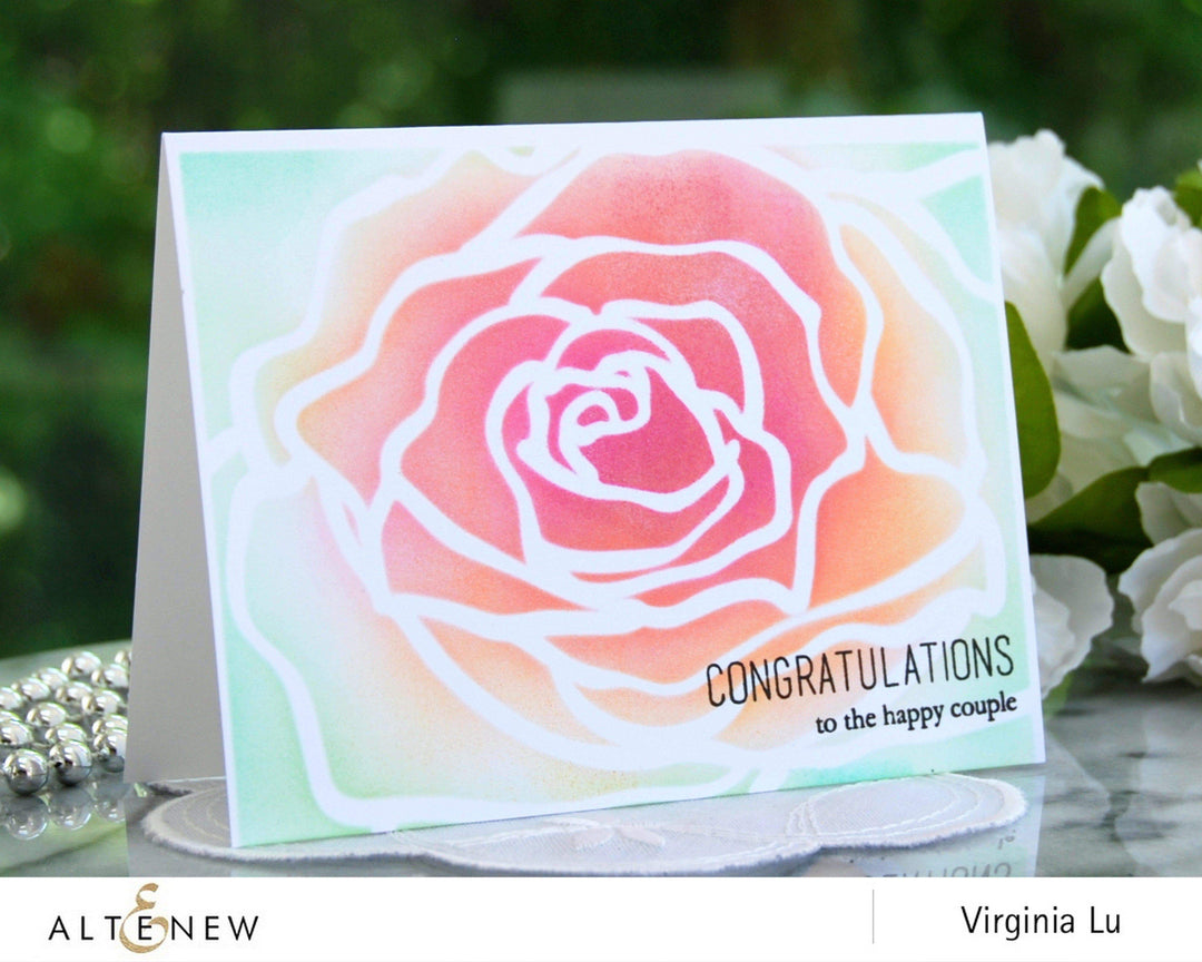 Photocentric Stencil Mega Rose Stencil