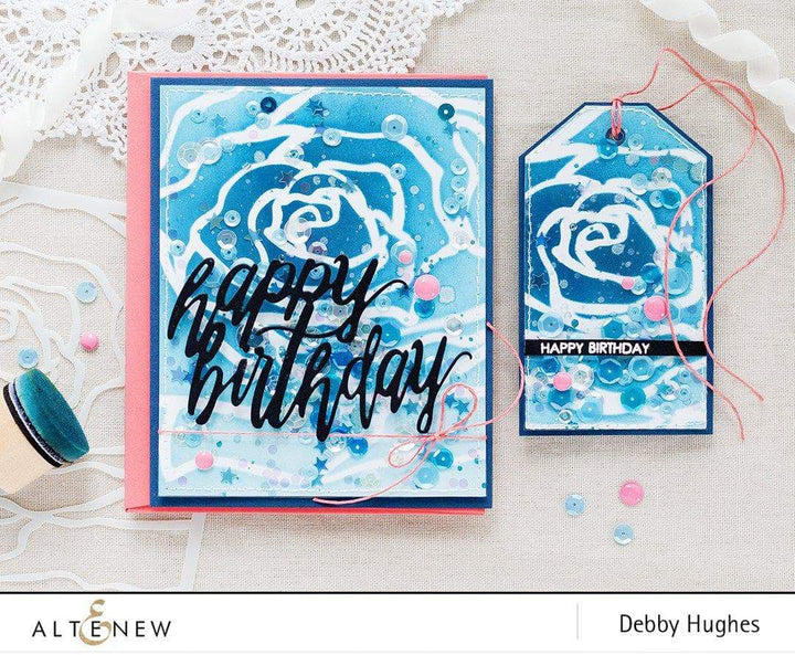 Photocentric Stencil Mega Rose Stencil