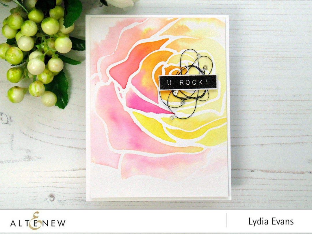 Photocentric Stencil Mega Rose Stencil