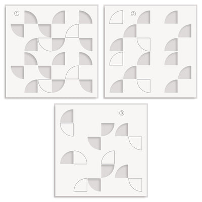 Modern Circles Builder Stencil Set (3 in 1)