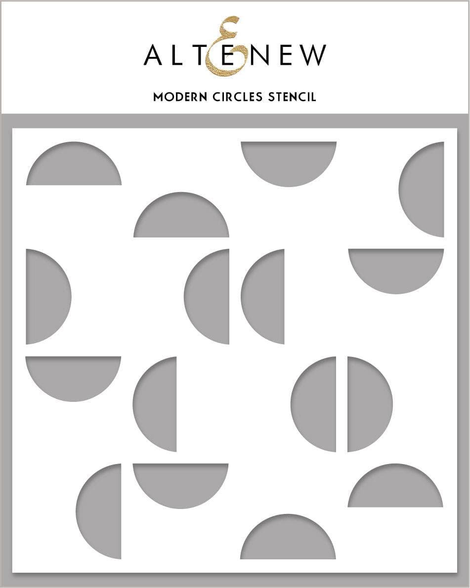 Photocentric Stencil Modern Circles Stencil