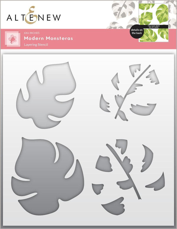 EXP Factors Stencil Modern Monsteras Layering Stencil