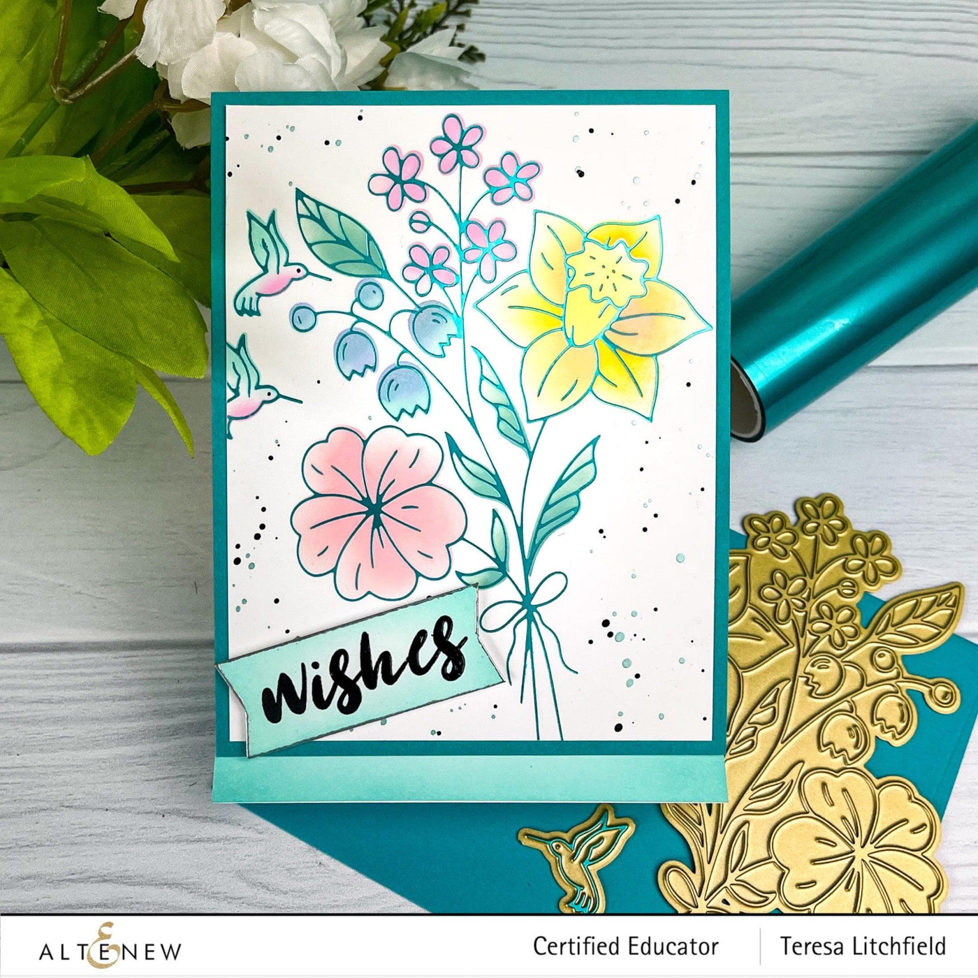 EXP Factors Stencil Morning Blooms Simple Coloring Stencil Set (2 in 1)