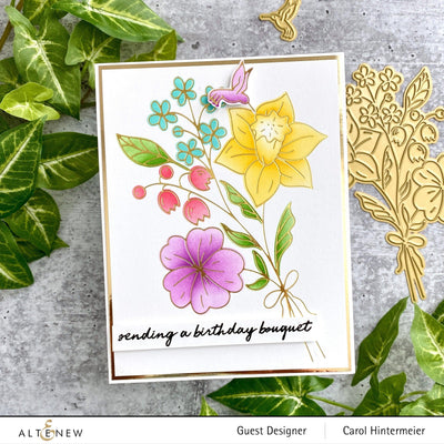 EXP Factors Stencil Morning Blooms Simple Coloring Stencil Set (2 in 1)