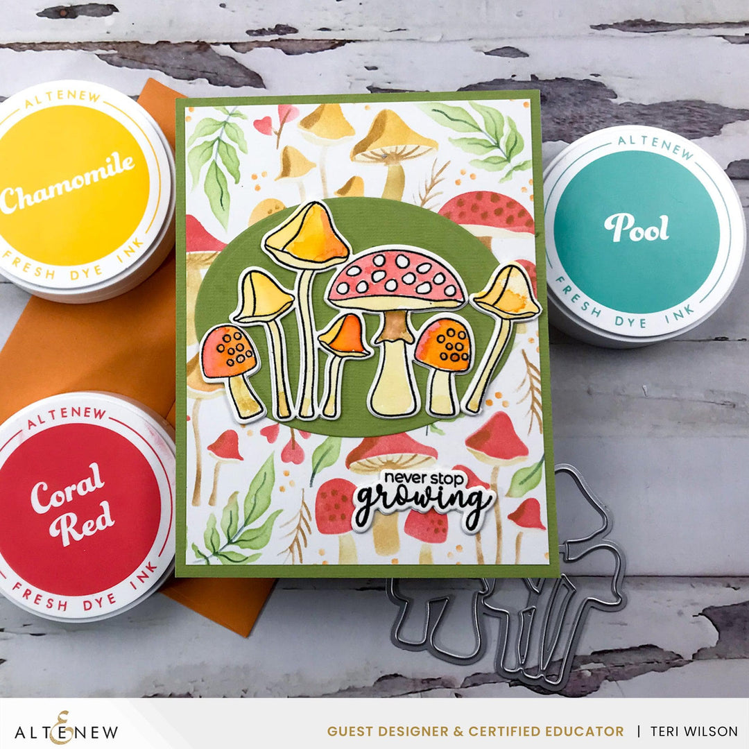 EXP Factors Stencil Mushroom Garden Layering Stencil Set (4 in 1)