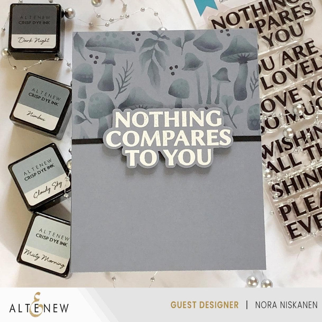 EXP Factors Stencil Mushroom Garden Layering Stencil Set (4 in 1)