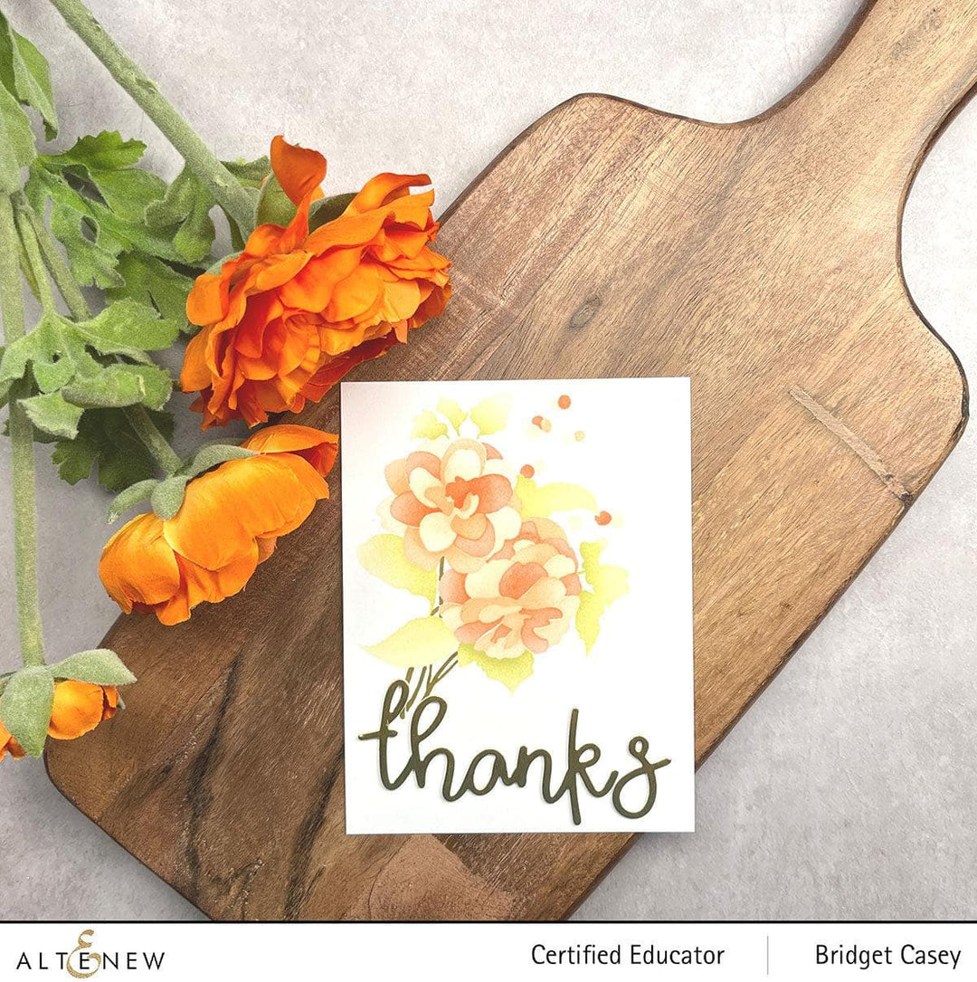 EXP Factors Stencil Paint-A-Flower: Camellia Simple Coloring Stencil Set (3 in 1)