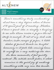 Paper Echoes Stencil