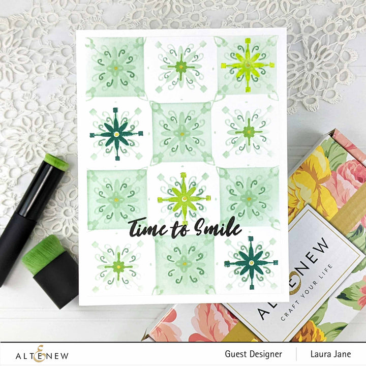 Patchwork Tiles Builder Stencil Set (2 in 1)