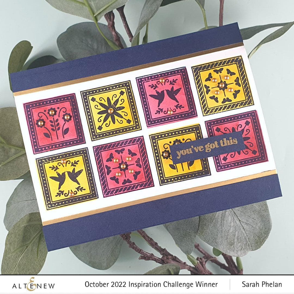 Patchwork Tiles Builder Stencil Set (2 in 1)