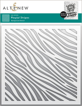 Playful Stripes Stencil