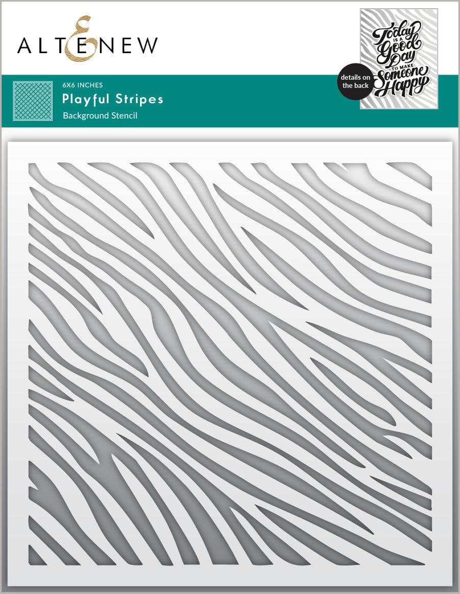 Playful Stripes Stencil Playful Stripes Stencil