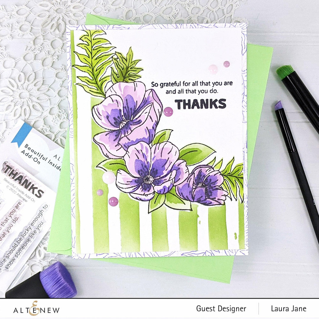 EXP Factors Stencil Poppy Arrangement Stencil Set (4 in 1)