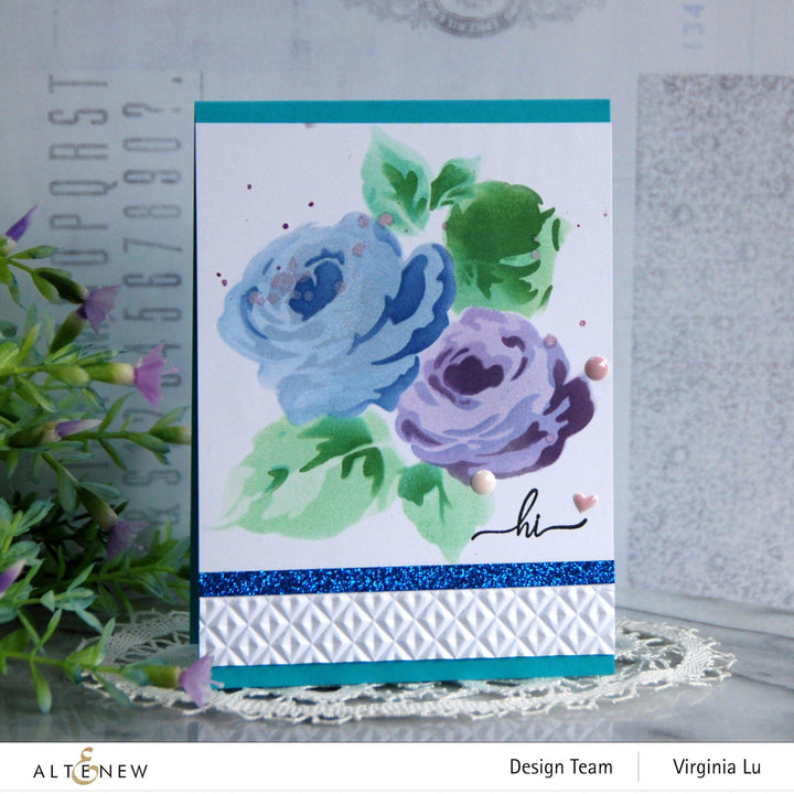 EXP Factors Stencil Rose Mellow Stencil Set (3 in 1)