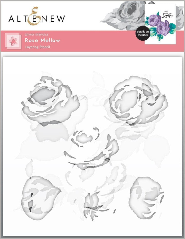 EXP Factors Stencil Rose Mellow Stencil Set (3 in 1)