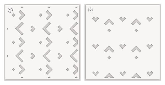 Photocentric Stencil Shattered Cubes Builder Stencil Set (2 in 1)